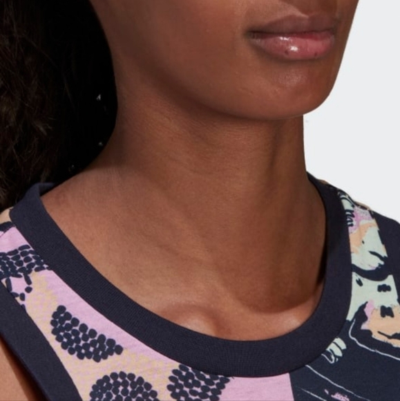 SOLD🔥Adidas x Farm Rio Cotton Print Tank Dress - Picture 10 of 11